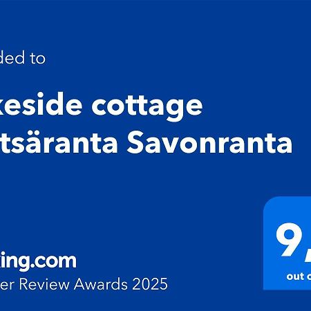 Lakeside cottage Metsäranta Savonranta Exteriör bild